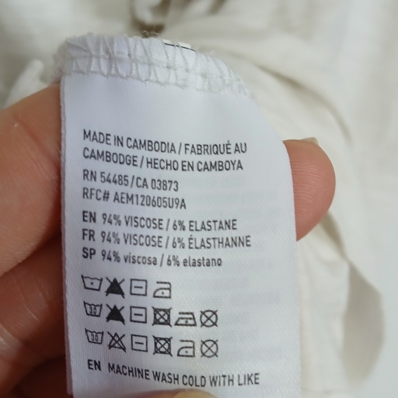 Amerucan Eagle Outfitters Soft & Sexy Off The Shoulder Top XL Cream White - Picture 4 of 7